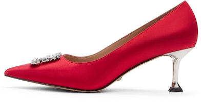 (Women) CHARLES & KEITH Fabric Pointed-Toe Stiletto 'Ruby Red' SL1-60580031 (Women) CHARLES & KEITH Fabric Pointed-Toe Stiletto 'Ruby Red' SL1-60580031