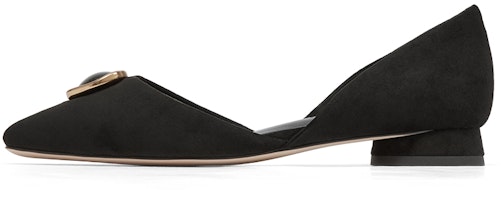 (Women) CHARLES & KEITH Fabric Retro Buckle Casual Shoe 'Black Texture' CK1-70920079_BLACK-TEXTURED (Women) CHARLES & KEITH Fabric Retro Buckle Casual Shoe 'Black Texture' CK1-70920079_BLACK-TEXTURED