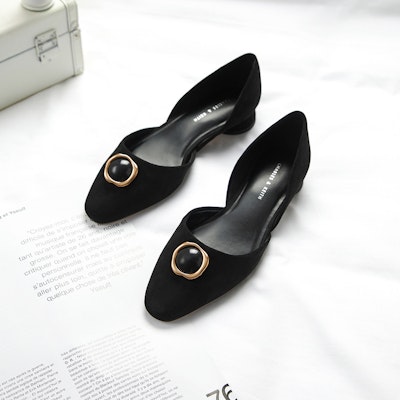 (W) 찰스앤키스 레트로 버클 슈즈 (블랙) CK1-70920079_BLACK-TEXTURED Details for (W) 찰스앤키스 레트로 버클 슈즈 (블랙) CK1-70920079_BLACK-TEXTURED