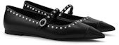 Order (W) CHARLES & KEITH Mary Jane Flat Runcing Berstud Fabrik CK1-70900486