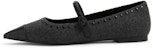 (W) CHARLES & KEITH Mary Jane Flat Runcing Berstud Fabrik CK1-70900486
