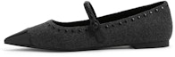 Shop (W) CHARLES & KEITH Mary Jane Flat Runcing Berstud Fabrik CK1-70900486