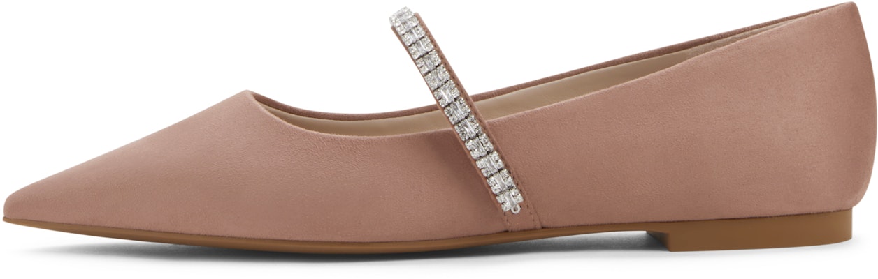 CHARLES&KEITH 織物 亮鑽一字帶尖頭平跟 休閒單鞋 女款 1