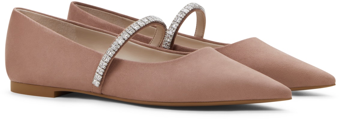 CHARLES&KEITH 織物 亮鑽一字帶尖頭平跟 休閒單鞋 女款 2