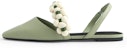(W) CHARLES & KEITH Sandal Rata 'Fesyen Kelabu Hijau' CK1-70900276_GREEN