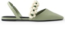 Order (W) CHARLES & KEITH Sandal Rata 'Fesyen Kelabu Hijau' CK1-70900276_GREEN