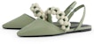 (W) CHARLES & KEITH Sandal Rata 'Fesyen Kelabu Hijau' CK1-70900276_GREEN