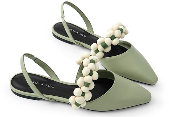 (W) CHARLES & KEITH Sandal Rata 'Fesyen Kelabu Hijau' CK1-70900276_GREEN Shop (W) CHARLES & KEITH Sandal Rata 'Fesyen Kelabu Hijau' CK1-70900276_GREEN