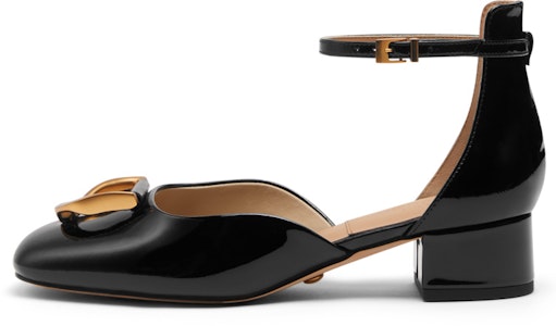 CHARLES&KEITH 頭層牛皮 Gabine亮皮粗跟圓頭高筒鞋 3.5cm 女款 Buy CHARLES&KEITH 頭層牛皮 Gabine亮皮粗跟圓頭高筒鞋 3.5cm 女款