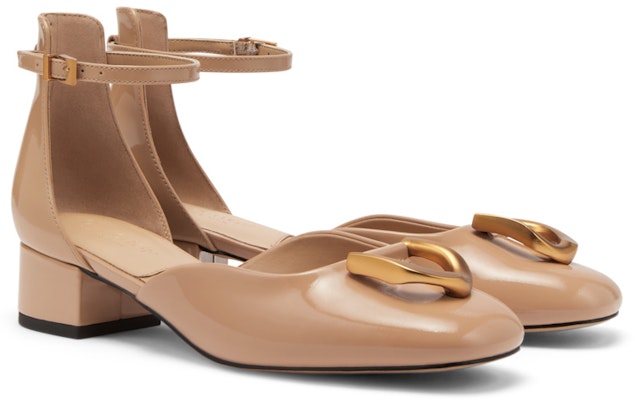 CHARLES&KEITH 頭層牛皮 Gabine亮皮粗跟圓頭高筒鞋 3.5cm 女款 Details for CHARLES&KEITH 頭層牛皮 Gabine亮皮粗跟圓頭高筒鞋 3.5cm 女款