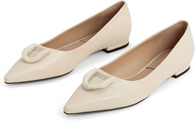 (Women) CHARLES & KEITH Gabine Slingback 'Fashion Buckle Pointed Toe' SL1-71790008 1