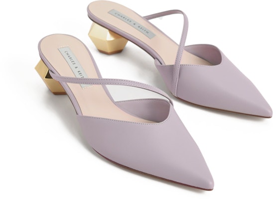 (Women) CHARLES & KEITH Geometric Heel Pointed Mule 'Fashion Slide' CK1-61720056 Sizing (Women) CHARLES & KEITH Geometric Heel Pointed Mule 'Fashion Slide' CK1-61720056