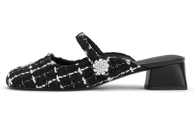 Purchase (W) CHARLES & KEITH Sandal Tumit Blok Kulit 'Fashionable Comfort Slides' CK1-60361425