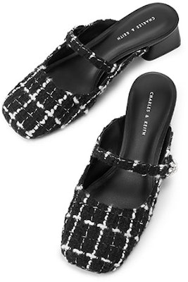 CHARLES&KEITH 皮革 簡約舒適 粗跟 時尚涼拖 女款 Sizing CHARLES&KEITH 皮革 簡約舒適 粗跟 時尚涼拖 女款