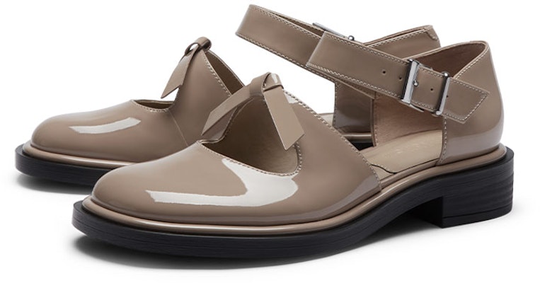 (W) CHARLES & KEITH Sepatu Heels Mary Jane Kulit Tali Putar 'Abu-Coklat' SL1-71720090_TAUPE Order (W) CHARLES & KEITH Sepatu Heels Mary Jane Kulit Tali Putar 'Abu-Coklat' SL1-71720090_TAUPE