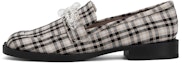 Sizing (W) CHARLES & KEITH Kulit Mules Bertumit Tebal dengan Manik Bunga Lutsinar CK1-70580175