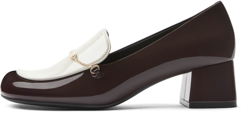 (W) CHARLES & KEITH 메탈 체인 청키 힐 로퍼 CK1-60280415 Shop (W) CHARLES & KEITH 메탈 체인 청키 힐 로퍼 CK1-60280415