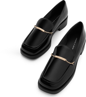 查爾斯與凱斯 合成革 時尚復古簡約 樂福鞋 3.6厘米 女款 Lookbook 查爾斯與凱斯 合成革 時尚復古簡約 樂福鞋 3.6厘米 女款