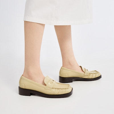 (W) 찰스앤키스 레트로 플리츠 스퀘어 로퍼 CK1-70360141 Shop (W) 찰스앤키스 레트로 플리츠 스퀘어 로퍼 CK1-70360141