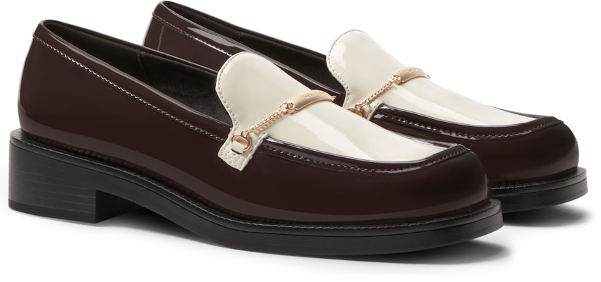 查爾斯與凱斯 合成革 時尚復古簡約 樂福鞋 3.6厘米 女款 Purchase 查爾斯與凱斯 合成革 時尚復古簡約 樂福鞋 3.6厘米 女款