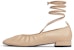 (W) CHARLES & KEITH Tumit Rendah Tali Buku Lali 'Beige' CK1-70920080_BEIGE