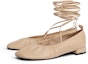 Lookbook (W) CHARLES & KEITH Tumit Rendah Tali Buku Lali 'Beige' CK1-70920080_BEIGE