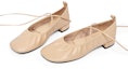 Shop (W) CHARLES & KEITH Tumit Rendah Tali Buku Lali 'Beige' CK1-70920080_BEIGE