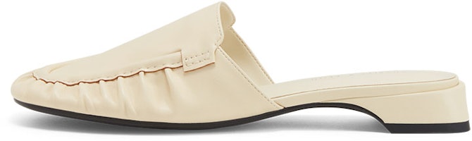 (Women) CHARLES & KEITH Low Heel Mules 'Retro Pleated Beige' CK1-70380956_CHALK (Women) CHARLES & KEITH Low Heel Mules 'Retro Pleated Beige' CK1-70380956_CHALK