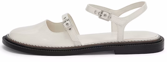 (Women) CHARLES & KEITH Low-Heel Sandals 'Pink and White' CK1-70900298_CHALK (Women) CHARLES & KEITH Low-Heel Sandals 'Pink and White' CK1-70900298_CHALK