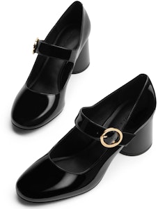 (W) CHARLES & KEITH 레트로 청키 메리제인 CK1-61720156 Sizing (W) CHARLES & KEITH 레트로 청키 메리제인 CK1-61720156