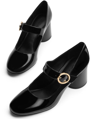 CHARLES&KEITH PU復古一字帶粗跟瑪麗珍鞋 方跟 高筒鞋 6.5cm 女款 Sizing CHARLES&KEITH PU復古一字帶粗跟瑪麗珍鞋 方跟 高筒鞋 6.5cm 女款
