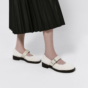 (W) CHARLES & KEITH Mary Jane Tumit Rendah 'Bulu Tiruan' SL1-71720101 Cheap (W) CHARLES & KEITH Mary Jane Tumit Rendah 'Bulu Tiruan' SL1-71720101