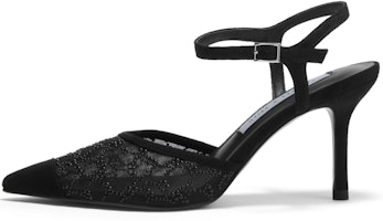 (Women) CHARLES & KEITH Mesh Ankle Strap Pointed Toe Pumps '8cm Heel' CK1-60280374-1 (Women) CHARLES & KEITH Mesh Ankle Strap Pointed Toe Pumps '8cm Heel' CK1-60280374-1