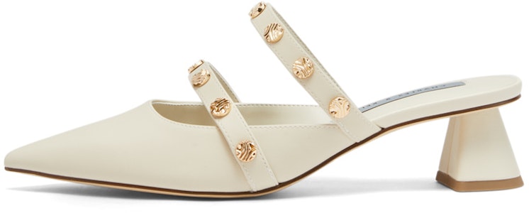 CHARLES & KEITH PU金屬裝飾尖頭粗跟穆勒鞋 4.1cm 女款 Buy CHARLES & KEITH PU金屬裝飾尖頭粗跟穆勒鞋 4.1cm 女款