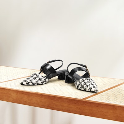 (Women) CHARLES & KEITH Metal Buckle Pointed-Toe Block Heel 'Mixed Colors' CK1-60580246_MULTI Purchase (Women) CHARLES & KEITH Metal Buckle Pointed-Toe Block Heel 'Mixed Colors' CK1-60580246_MULTI