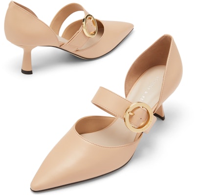 (W) CHARLES & KEITH Tacones Altos de Aguja con Hebilla Metálica y Punta Afilada CK1-60580259 Details for (W) CHARLES & KEITH Tacones Altos de Aguja con Hebilla Metálica y Punta Afilada CK1-60580259