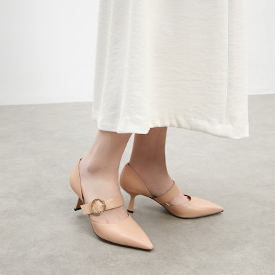 (W) CHARLES & KEITH Tacones Altos de Aguja con Hebilla Metálica y Punta Afilada CK1-60580259 Sizing (W) CHARLES & KEITH Tacones Altos de Aguja con Hebilla Metálica y Punta Afilada CK1-60580259