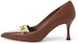 (W) CHARLES & KEITH Tumit Tinggi Runcing Rantai Logam 'Gold Chain' CK1-60361449