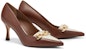 (W) CHARLES & KEITH Tumit Tinggi Runcing Rantai Logam 'Gold Chain' CK1-60361449