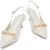 (W) CHARLES & KEITH Tumit Tinggi Runcing dengan Hiasan Rantai Metalik '6.1cm Tumit' CK1-60361445