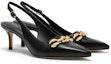 Cheap (W) CHARLES & KEITH Tumit Tinggi Runcing dengan Hiasan Rantai Metalik '6.1cm Tumit' CK1-60361445