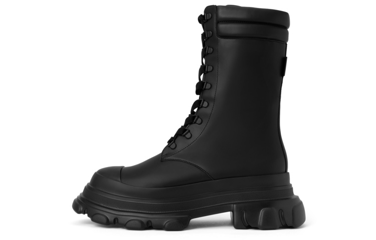 (Women) CHARLES & KEITH Mid-Calf Lace-Up Platform Boots 'Celebrity Style' CK1-90580161