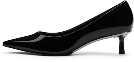 (Women) CHARLES & KEITH Patent Leather Pointed Toe Kitten Heels 'Nude' CK1-61720165 (Women) CHARLES & KEITH Patent Leather Pointed Toe Kitten Heels 'Nude' CK1-61720165