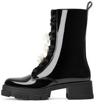 (Women) CHARLES & KEITH Patent Leather Chunky Sole Boots 'Slim Martin' CK1-90920110 (Women) CHARLES & KEITH Patent Leather Chunky Sole Boots 'Slim Martin' CK1-90920110