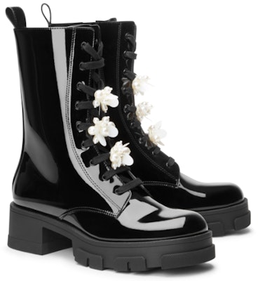 (Women) CHARLES & KEITH Patent Leather Chunky Sole Boots 'Slim Martin' CK1-90920110 Order (Women) CHARLES & KEITH Patent Leather Chunky Sole Boots 'Slim Martin' CK1-90920110