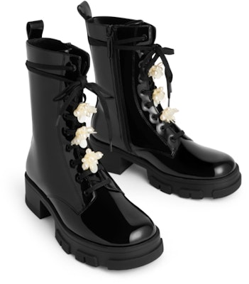 (Women) CHARLES & KEITH Patent Leather Chunky Sole Boots 'Slim Martin' CK1-90920110 Lookbook (Women) CHARLES & KEITH Patent Leather Chunky Sole Boots 'Slim Martin' CK1-90920110