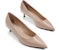 (W) CHARLES & KEITH Kasut Tumit Kucing Kulit Berkilat 'Nude' CK1-61720165