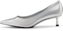 Sizing (W) CHARLES & KEITH Kasut Tumit Kucing Kulit Berkilat 'Nude' CK1-61720165