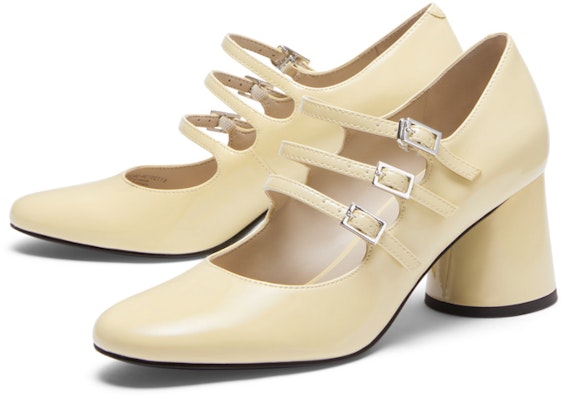 (W) CHARLES & KEITH Kasut Pumps Patent Mary Jane 'Tumit Chunky Retro' CK1-61720136 9