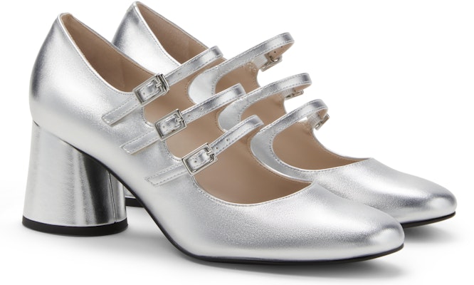 (W) CHARLES & KEITH Kasut Pumps Patent Mary Jane 'Tumit Chunky Retro' CK1-61720136 14